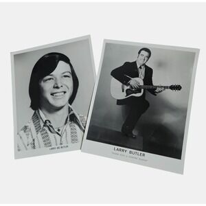 Vintage 60s 70s Larry Butler Country Music Singer Songwriter Press Photos 8x10